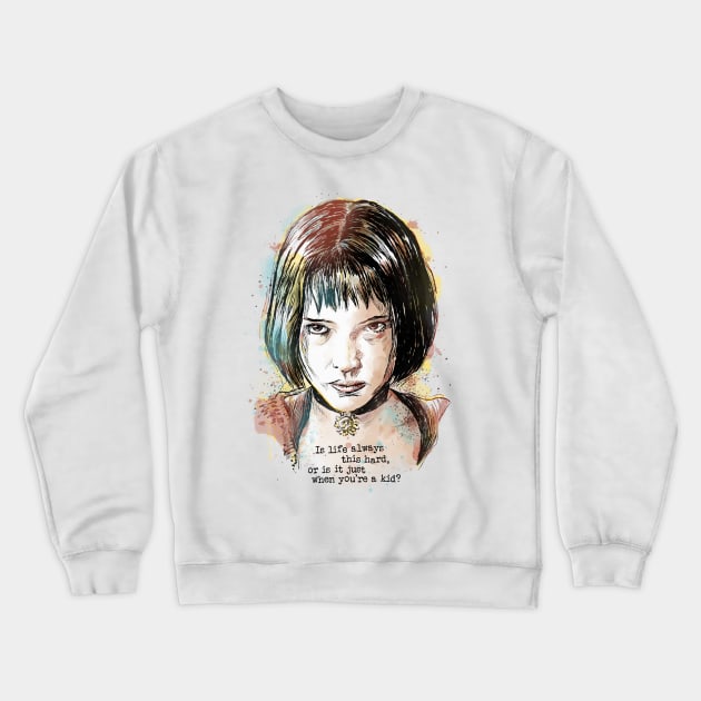 Mathilda the Professional Crewneck Sweatshirt by saqman